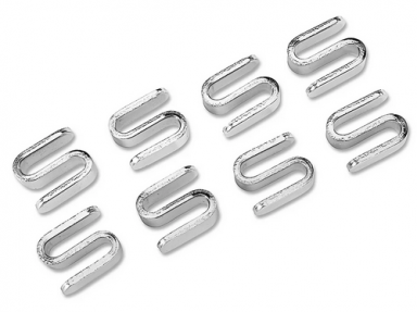 ULINE® brand S-Hooks for Wire Shelving Units - Chrome or Black